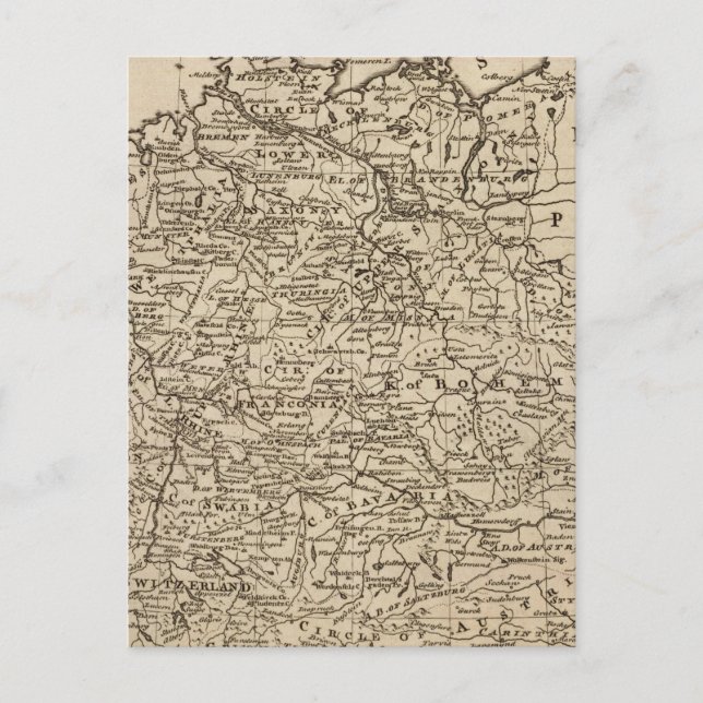 Map of Germany Postcard (Front)