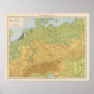 Map of Germany Poster
