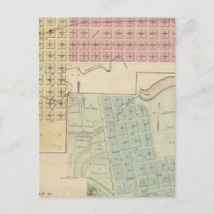 Map of Glencoe, Map of Henderson, Minnesota Postcard