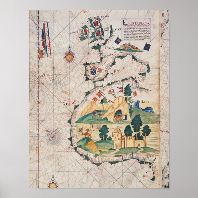 Map of Great Britain Poster (Front)