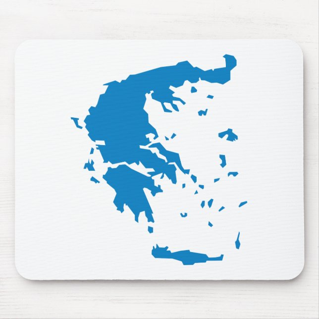 Map of Greece Mouse Pad (Front)