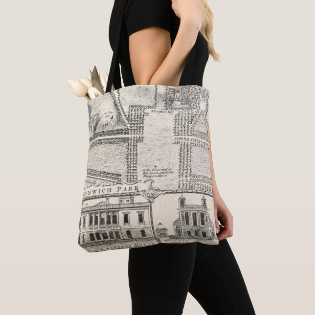 Map of Greenwich Park Tote Bag (Close Up)