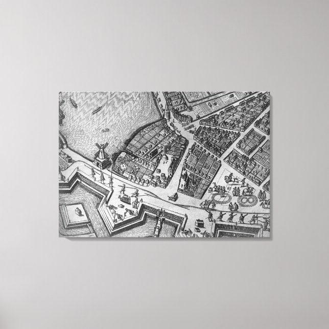 Map of Hamburg Canvas Print (Front)
