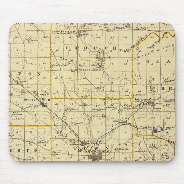 Map of Hamilton County Mouse Pad (Front)
