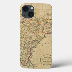 Map of Hindostan or India iPhone 13 Case