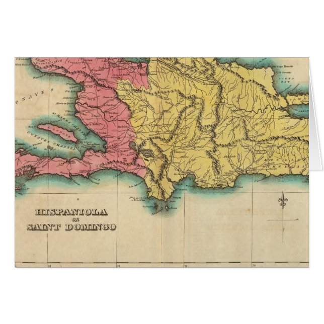 Map Of Hispaniola, Or St Domingo (Front Horizontal)