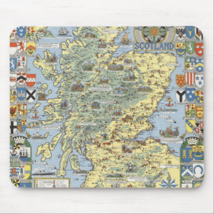 Map of Historical Scotland Mouse Pad