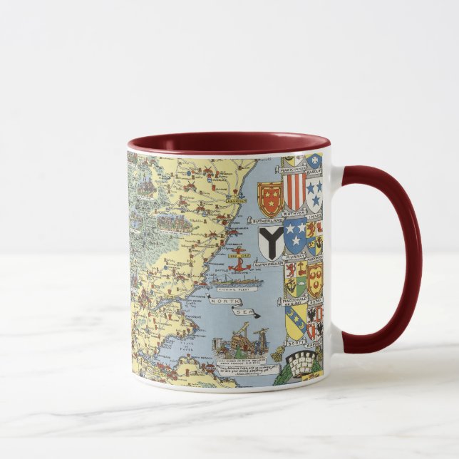 Map of Historical Scotland Mug (Right)