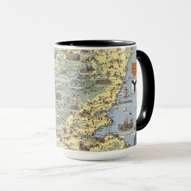 Map of Historical Scotland Mug (Front Right)