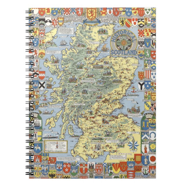 Map of Historical Scotland Notebook (Front)