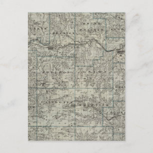 Map of Houston County, Minnesota Postcard