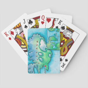 Map of Iceland Playing Cards