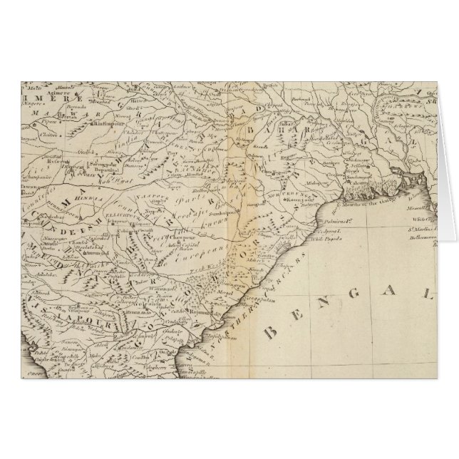 Map of India (Front Horizontal)