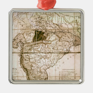 Map of India, 1803 Metal Tree Decoration