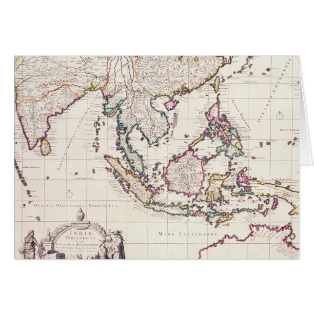 Map of India & the East Indies (Front Horizontal)