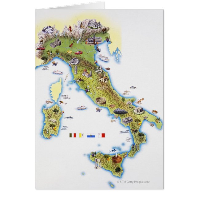 Map of Italy (Front)