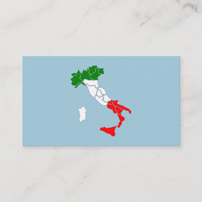 Map of Italy card case. Card Wallet (Front)