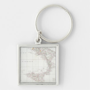 Map of Italy Key Ring