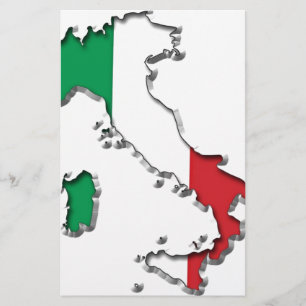 Map of Italy Stationery
