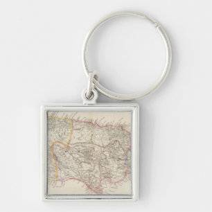 Map of Jamaica Key Ring