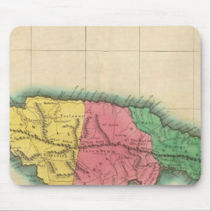 Map Of Jamaica Mouse Pad