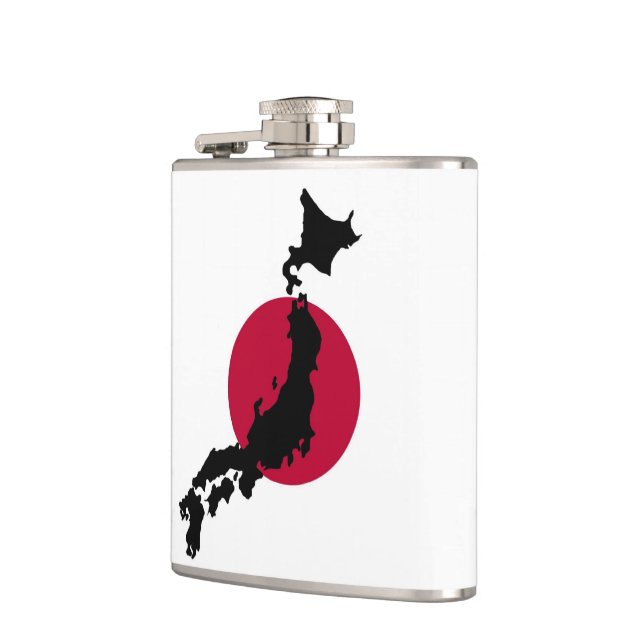 Map of Japan Hip Flask (Left)
