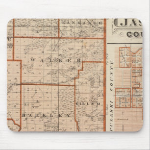 Map of Jasper County Mouse Pad