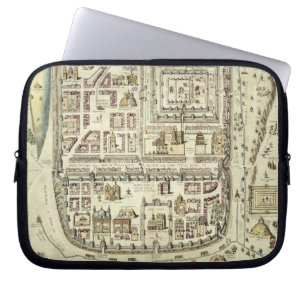 Map of Jerusalem and the surrounding area, from 'C Laptop Sleeve