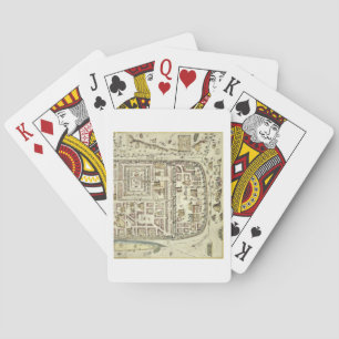 Map of Jerusalem and the surrounding area, from 'C Playing Cards