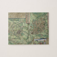 Map of Jerusalem, from 'Civitates Orbis Terrarum'