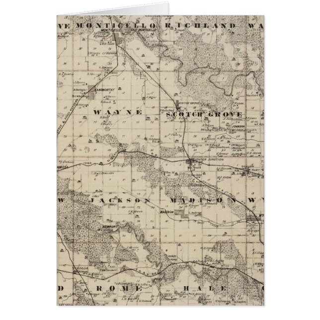 Map of Jones County, State of Iowa (Front)