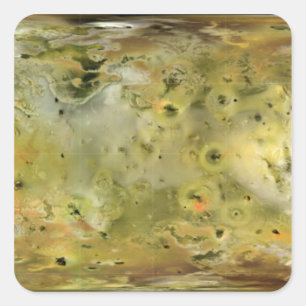 Map of Jupiter's moon Lo Square Sticker