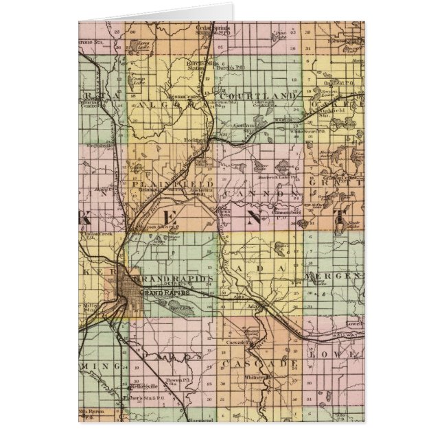 Map of Kent County, Michigan (Front)