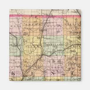 Map of Kent County, Michigan Magnet