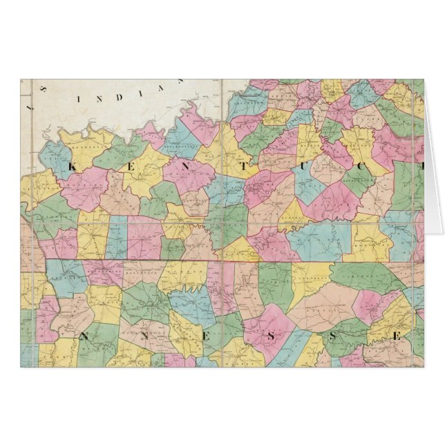 Map of Kentucky & Tennessee (Front Horizontal)