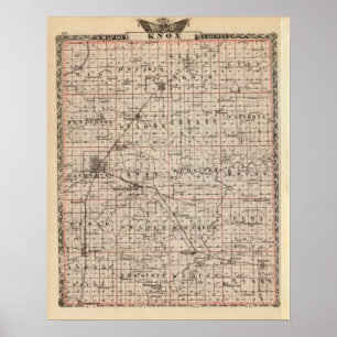 Map of Knox County Poster