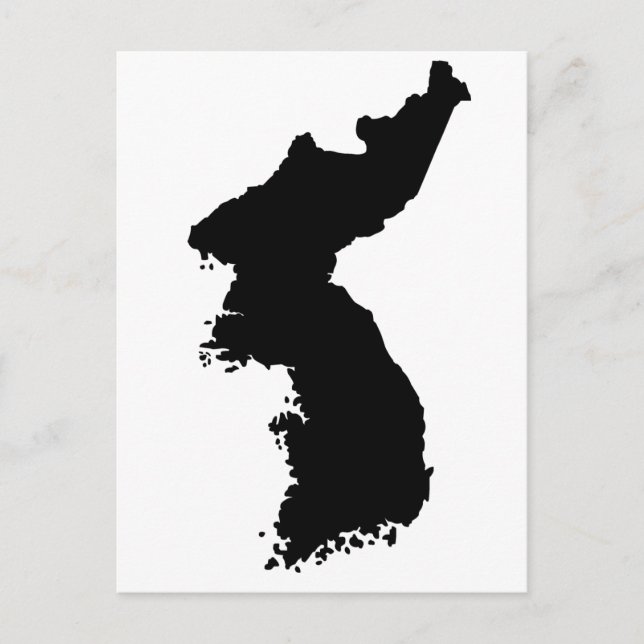 Map of Korea Postcard (Front)