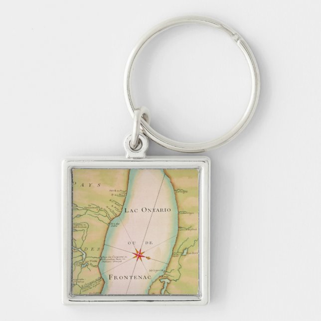 Map of Lake Ontario Key Ring (Front)