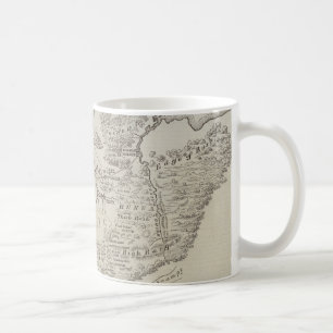 Map of land between Auckland & Waikato River Coffee Mug