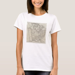 Map of land between Auckland & Waikato River T-Shirt
