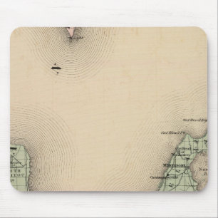 Map of Leelanau County, Michigan Mouse Pad