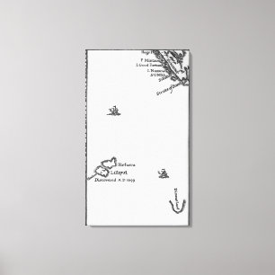 Map of Lilliput and Blefuscu Canvas Print