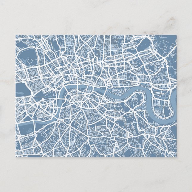 Map of London Map Postcard (Front)