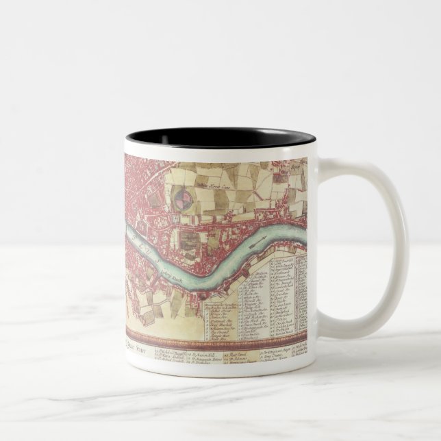 Map of London Two-Tone Coffee Mug (Right)