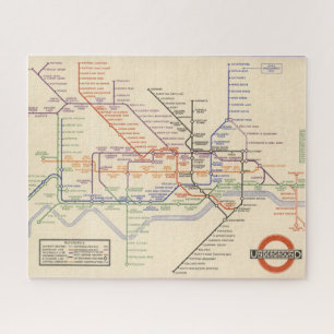 Map of London's Underground Railways Jigsaw Puzzle