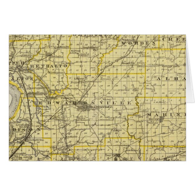 Map of Madison County (Front Horizontal)