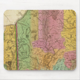 Map of Maine New Hampshire And Vermont Mouse Pad