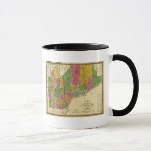 Map of Maine, New Hampshire, and Vermont Mug