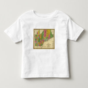 Map of Maine, New Hampshire, and Vermont Toddler T-Shirt