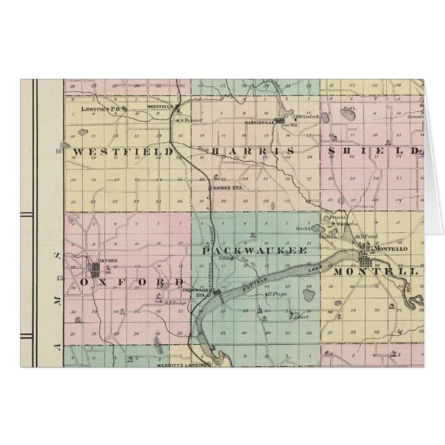Map of Marquette County & Westfield (Front Horizontal)